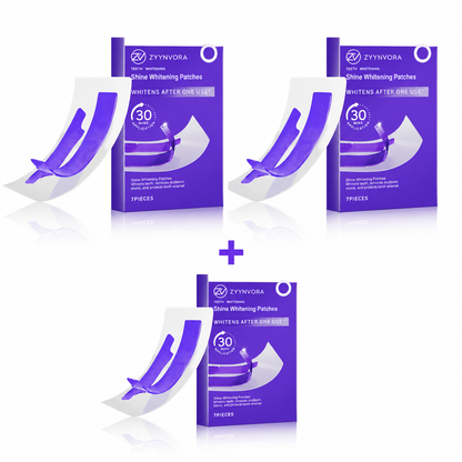Purple Teeth Whitening Strips – Fast &amp; Gentle Teeth Brightening (7 Pack)