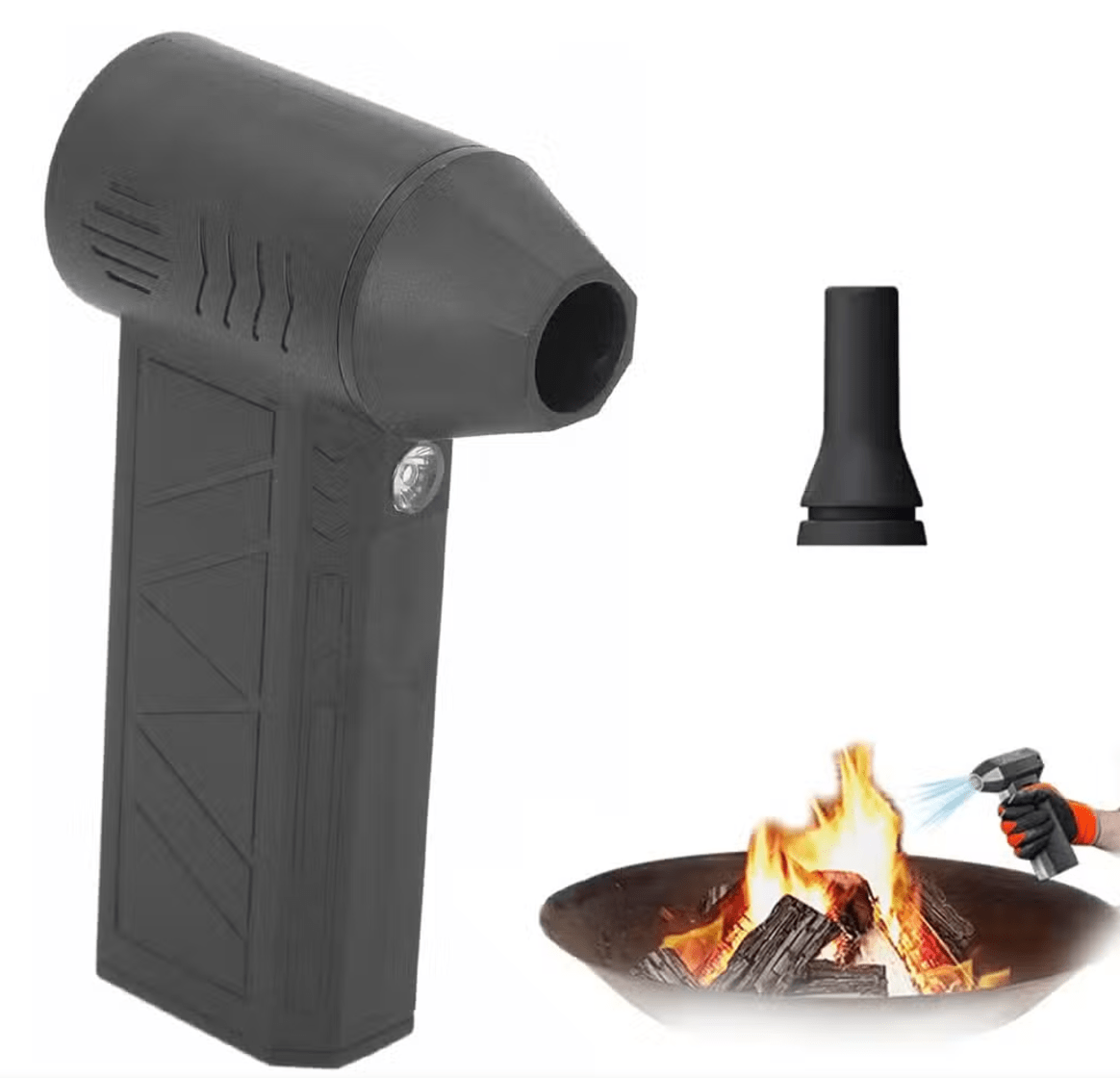 ZYYNVORA Mini Jet Fan Blower – Portable High-Speed Electric Air Duster with LED Light