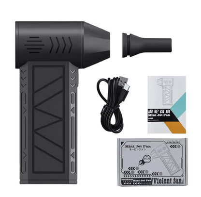 ZYYNVORA Mini Jet Fan Blower – Portable High-Speed Electric Air Duster with LED Light